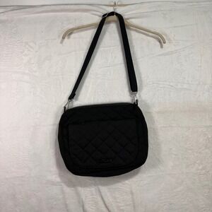 Vera Bradley Crossbody Bag Medium Black Quilted